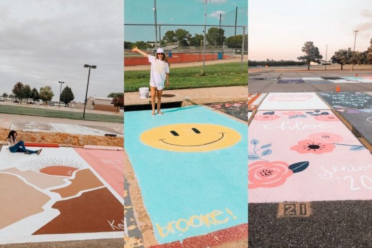 23 Cute Painted Senior Parking Spot Ideas To Recreate