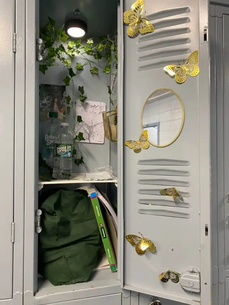 butterflies and vines locker decor