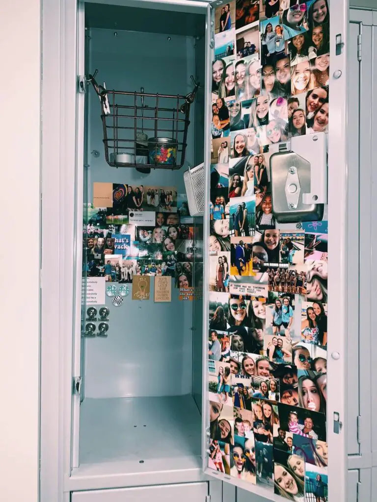 photo collage locker decor