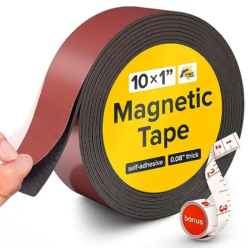 Flexible Magnetic Tape - 1 Inch x 10 Feet